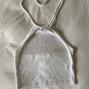 Cute flower halter top